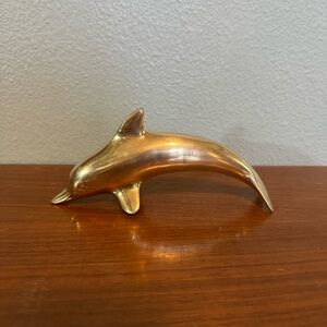 Brass Dolphin Figurine